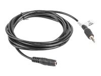 LANBERG CA-MJFJ-10CC-0020-BK Lanberg stereo cable Mini Jack(M)->Mini Jack(F) 2m