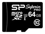 SILICONPOW SP064GBSTXDU3V10SP Silicon Power memory card Micro SDXC 64GB Class 3 Elite UHS-1 U3 +Adapter