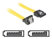 DELOCK Cable SATA 30cm yellow un/ge Metal