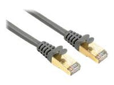 HAMA CAT 5e Network Cable STP gold-plated shielded grey 0.50 m