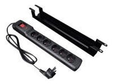 ARMAC Multi M6 Surge protector rack 19inch 6x French outlets 3m black