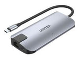 UNITEK HUB USB-C 2X USB-AHDMI 2.0 RJ-45PD 100W D1028A