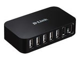 D-LINK 7xUSB2.0 7port USB Hub 480Mbps PC MAC