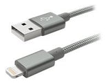 NATEC lightning M USB-A M cable 1.5m grey MFi nylon