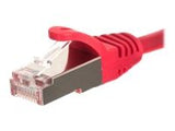 NETRACK BZPAT1FR Netrack patch cable RJ45, snagless boot, Cat 5e FTP, 1m red