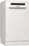 INDESIT Dishwasher DSFO 3T224 C Free standing, Width 45 cm, Number of place settings 10, Number of programs 9, Energy efficiency class E, Display, White