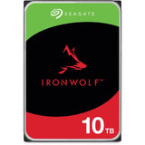 SEAGATE Ironwolf NAS HDD 10TB 7200rpm 6Gb/s SATA 256MB cache 8.9cm 3.5inch 24x7 CMR for NAS and RAID Rackmount Systems BLK