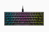 Corsair Mini Mechanical Gaming Keyboard K65 RGB On-Board Memory; Supported in iCUE, RGB LED light, NA, Wired, Black,  Speed Switch