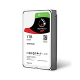 SEAGATE NAS HDD 1TB IronWolf 5900rpm 6Gb/s SATA 64MB cache 3.5inch 24x7 CMR for NAS and RAID rackmount systemes BLK