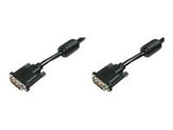 DIGITUS VGA lead cable DVI 2m Dual Link 2Ferrit Cores K8 bulk 24+1