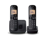 Panasonic Cordless KX-TGC212FXB Black, Built-in display, Phonebook capacity 50 entries, Speakerphone, Caller ID