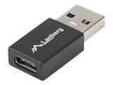 LANBERG AD-UC-UA-01 Lanberg Adapter USB TYPE-C(F)-AM 3.1 Black
