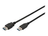 ASSMANN USB3.0 Verlaengerungskabel 3m USB A/M zu A/F bulk schwarz