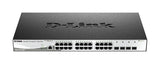 D-Link Metro Ethernet Switch DGS-1210-28X/ME Managed L2, Rack mountable, 1 Gbps (RJ-45) ports quantity 24, SFP+ ports quantity 4, Power supply type Single