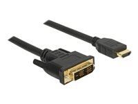 DELOCK Cable DVI 18+1 male > HDMI-A male 2 m black