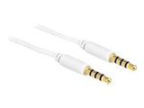 DELOCK Cable Stereo 3.5 mm 4 pin plug > plug 2 m