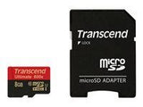 TRANSCEND Ultimate 8GB microSDHC UHS-I Class10 90MB/s MLC incl. adapter