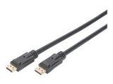 ASSMANN Displayport connection cable DP w/ amp. M/M 15.0m w/interlock Ultra HD 4K DP 1.2 CE bl gold