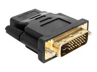 DELOCK 65466 Delock adapter DVI-D(M)(24+1)->HDMI(F), Black