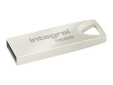 INTEGRAL INFD16GBARC Flashdrive Integral Metal ARC 16GB, Capless, Designed to be carried on key ring