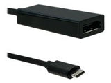 QOLTEC 50377 Qoltec USB 3.1 adapter type C male / DP female 4K 23cm