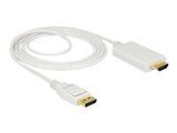 DELOCK Cable Displayport 1.2 male > High Speed HDMI-A male passive 4K 2 m white