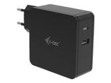 I-TEC USB C Universal Charger 60W 1x USB-C port 60W 1x USB-A port 12W for laptops tablets smartphones HP Apple Dell MacBook etc.