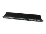 GEMBIRD NPP-C624-002 Gembird 19 patch panel 24 port 1U cat.6 with rear cable management, black