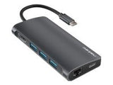 NATEC Multiport Fowler 2 USB-C PD dock 3X USB 3.0 HDMI 4K RJ45 USB-C SD MICRO SD