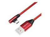 LOGILINK CU0146 LOGILINK - USB 2.0 Cable USB-A male to USB-C (90  angled) male, red, 1m