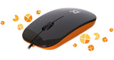 DEFENDER Wired optical mouse NetSprinter MM-440 black+orange 3 buttons 1000dpi