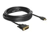 DELOCK Cable DVI 18+1 male > HDMI-A male 5 m black