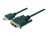 DIGITUS HDMI to DVI-D 18+1 cable 2m black bulk St/St
