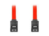 LANBERG CA-SASA-14CC-0070-R Lanberg cable SATA DATA II (3GB/S) F/F 70cm; METAL CLIPS RED