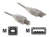 DELOCK Cable USB 2.0 A-B upstream male/female 0,5m