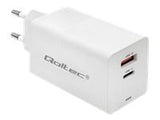 QOLTEC 51776 GaN FAST 65W charger 5-20V 2.25-3.25A USB USB type C PD