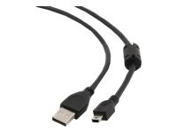 GEMBIRD CCF-USB2-AM5P-6 Gembird USB 2.0 A- MINI 5PM 1,8m cable with ferrite core