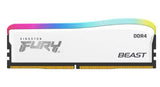 KINGSTON 16GB 3600MT/s DDR4 CL18 DIMM FURY Beast White RGB SE