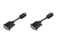 ASSMANN VGA lead cable DVI 3m Dual Link 2Ferrit Cores K8 bulk 24+1