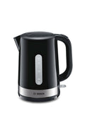 Bosch Kettle TWK7403 Electric, 2200 W, 1.7 L, Plastic with stainless steel finishing, Black, 360� rotational base