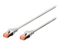 DIGITUS Patch Cable S-FTP/PIMF CAT6 1m AWG 27/7 2xRJ45 grey