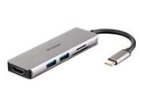 D-LINK USB-C 5-port USB 3.0 hub with HDMI and SD & microSD card reader