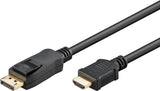 Goobay 51956 DisplayPort/HDMI�� adapter cable 1.2, gold-plated, 1 m