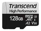 TRANSCEND 128GB microSD w/ adapter UHS-I U3 A2
