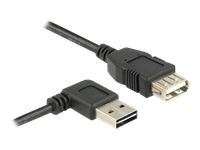 DELOCK Extension cable EASY-USB 2.0 Type-A male angled left / right > USB 2.0 Type-A female 0,5 m