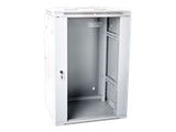 DIGITUS DN-WD19 15U/600 Wallmount cabinet 15U double section 600x6000mm grey RAL 7035