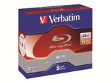 VERBATIM single layer BD-RE 25GB 1-2x 5-pack jewelcase