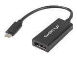 LANBERG AD-UC-DP-01 Lanberg adapter USB TYPE-C(M)-Displayport(F) 15cm Black
