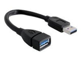 DELOCK Cable USB 3.0 Extension A/A 15cm male / female