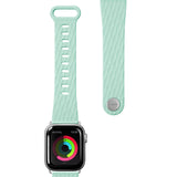LAUT ACTIVE 2.0, Sport Watch Strap for Apple Watch, 42/44mm, Ergonomic fit, Easy lock, Mint, Sport Polymer Material, Metal Button, Stainless Steel Connectors